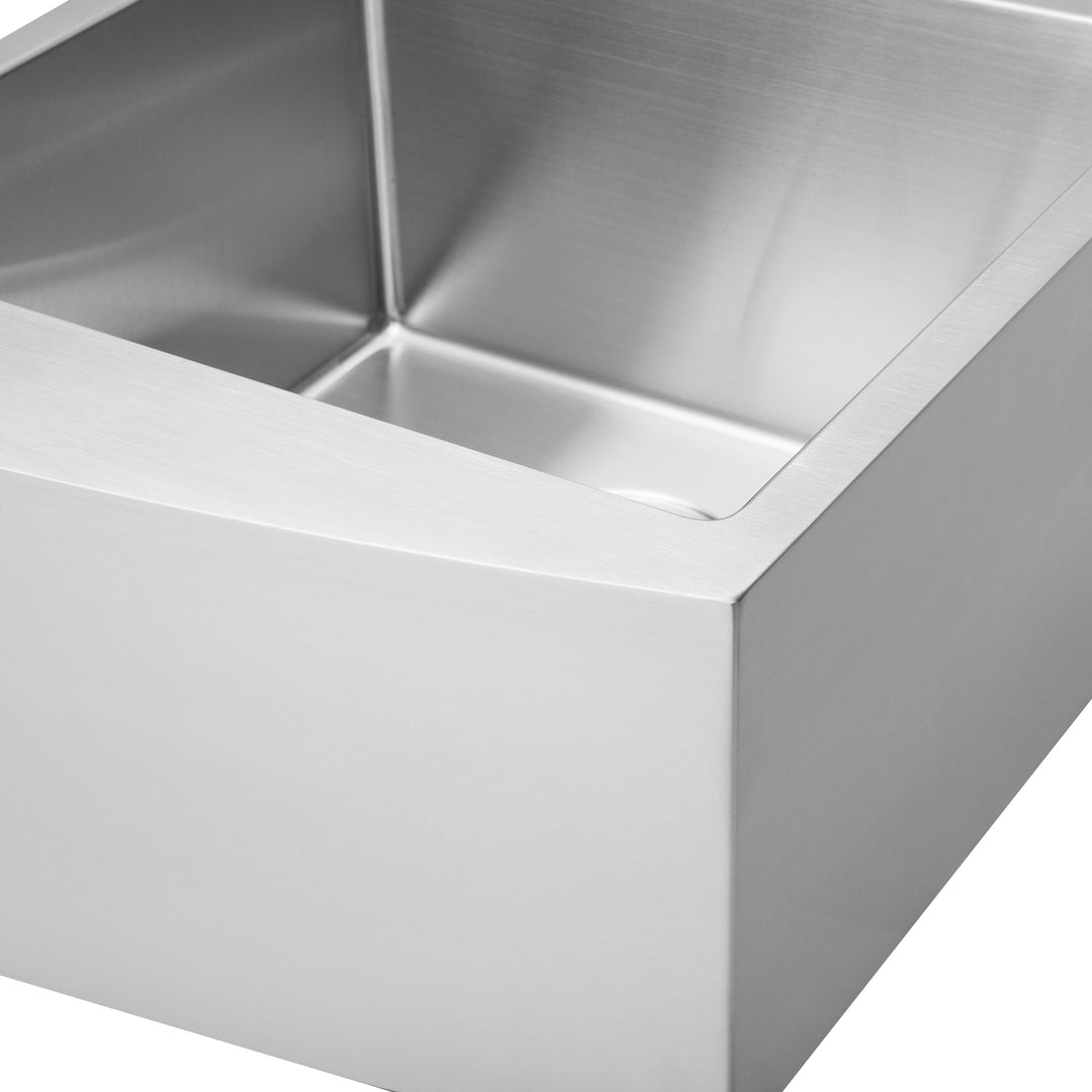 BAI 1294 Stainless Steel 16 Gauge Kitchen Sink Handmade 36-inch Farmers Double Bowl