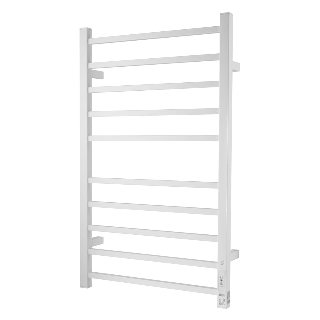 BAI 1403 Carbon Steel Towel Warmer with Timer in Matte White Finish