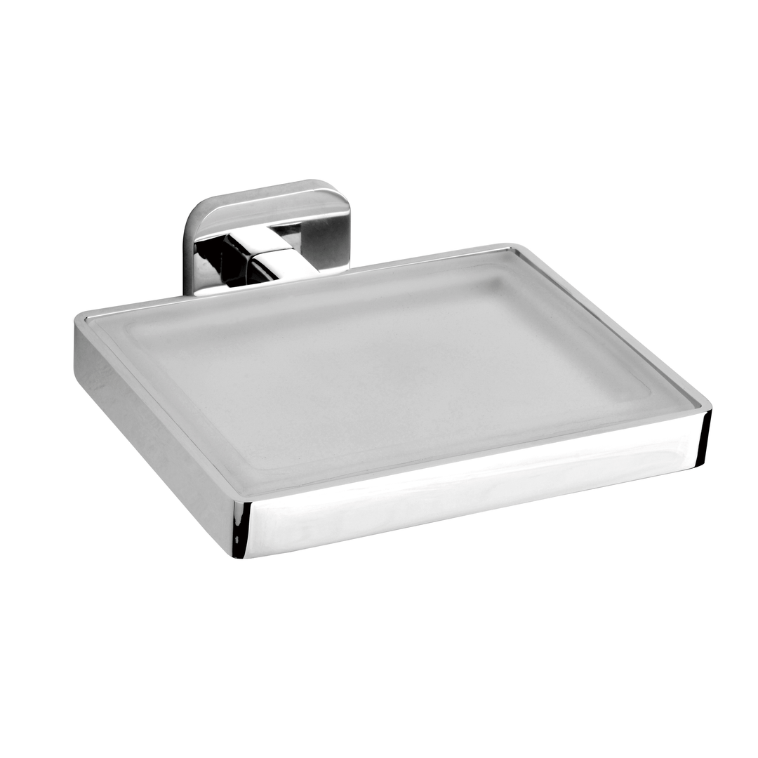 BAI 1545 Soap Dish in Polished Chrome Finish. Bathroom accessories.