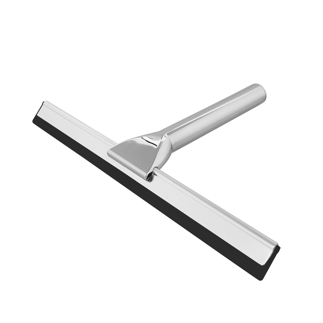 2-in-1 Broom Floor Squeegee White Window Squeegee With Long Stainless Steel  Handle Shower Glass Squeegee For Wall, Bathroom, Kitchen, Restaurant, Home,  Office - Temu