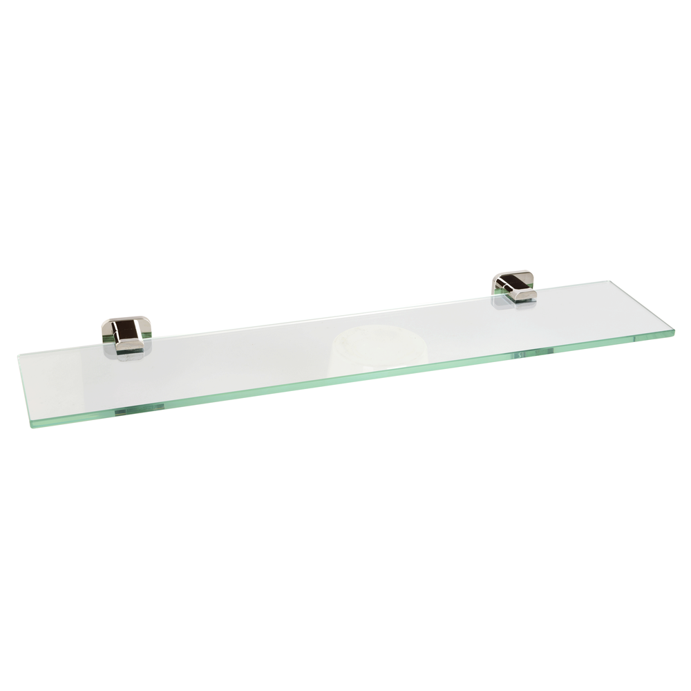 BAI 1559 Bathroom Glass Shelf in Brushed Nickel Finish