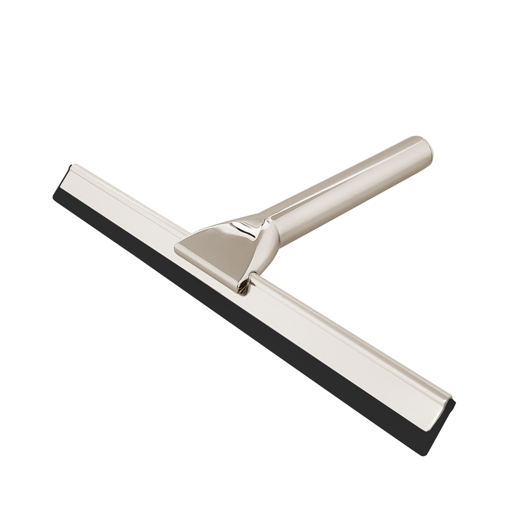 BAI 1562 Stainless Steel Bathroom Shower Squeegee with Holder in Brushed Nickel Finish
