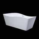 BAI 1603 Acrylic Freestanding Soaking Bathtub 59-inches. Timeless, modern, easy to use.