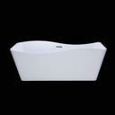 BAI 1603 Acrylic Freestanding Soaking Bathtub 59-inches. Timeless, modern, easy to use.