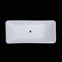 BAI 1603 Acrylic Freestanding Soaking Bathtub 59-inches. Timeless, modern, easy to use.