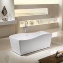 BAI 1603 Acrylic Freestanding Soaking Bathtub 59-inches.