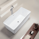 BAI 1603 Acrylic Freestanding Soaking Bathtub 59-inches. Timeless, modern, easy to use.
