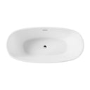 BAI 1611 Acrylic Freestanding Soaking Bathtub 59-inches
