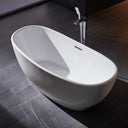 BAI 1611 Acrylic Freestanding Soaking Bathtub 59-inches