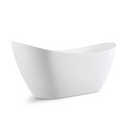 BAI 1613 Acrylic Freestanding Soaking Bathtub 67-inches