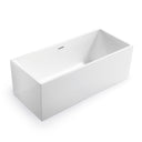BAI 1625 Acrylic Freestanding Soaking Bathtub 59-inches