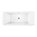 BAI 1615 Acrylic Freestanding Soaking Bathtub 67-inches