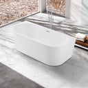 BAI 1619 Acrylic Freestanding Wall Touch Soaking Bathtub 67-inches