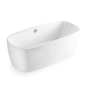 BAI 1621 Acrylic Freestanding Soaking Bathtub 67-inches