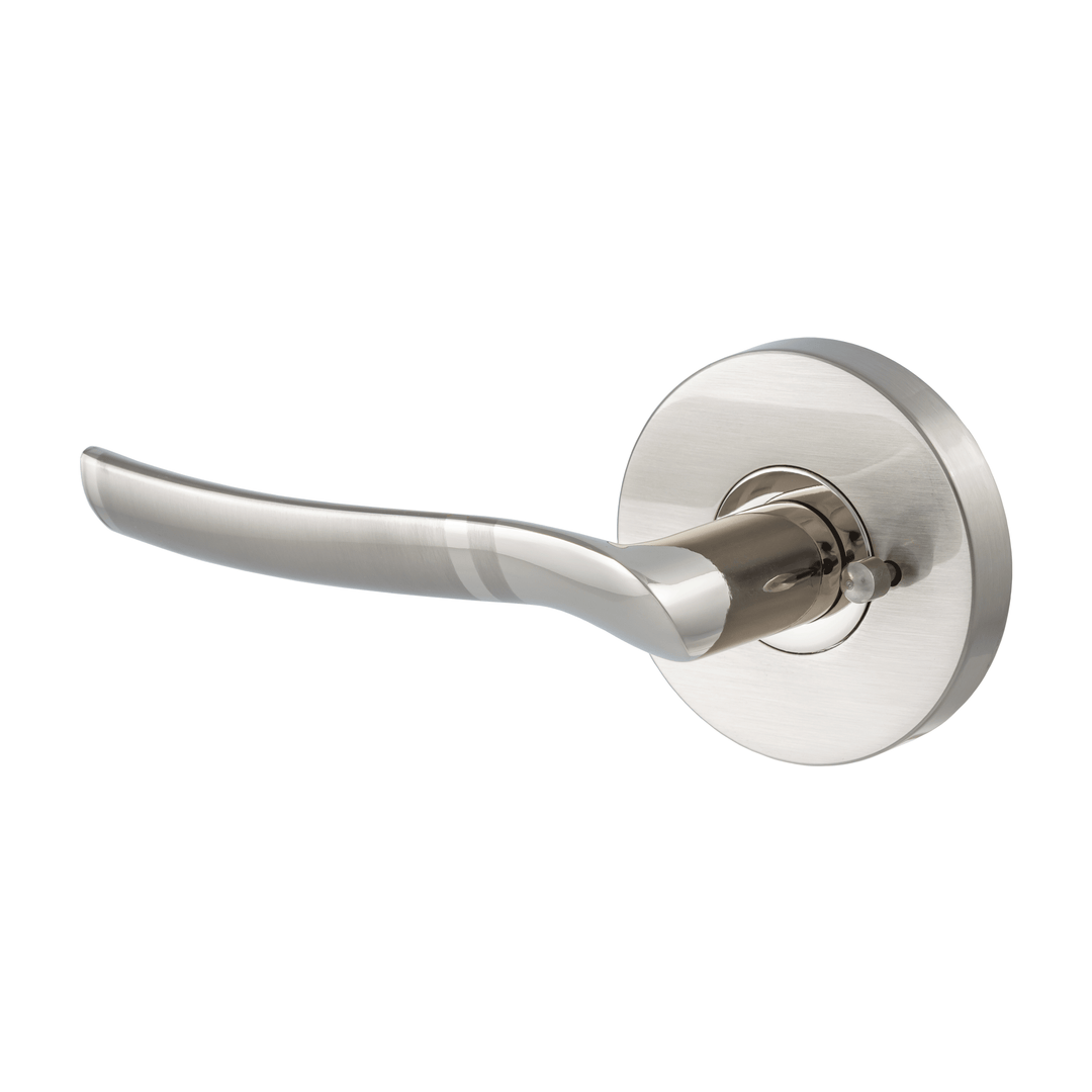 BAI 3003 Modern Passage Door Handle Lever Set with Privacy Pin Function