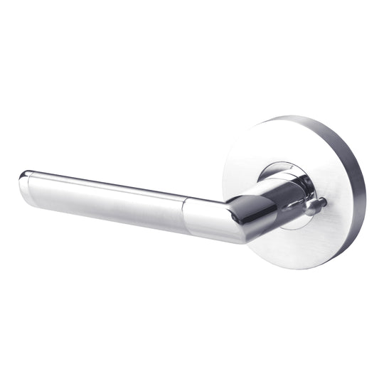 BAI 3032 Modern Passage Door Handle Lever Set with Privacy Pin Function