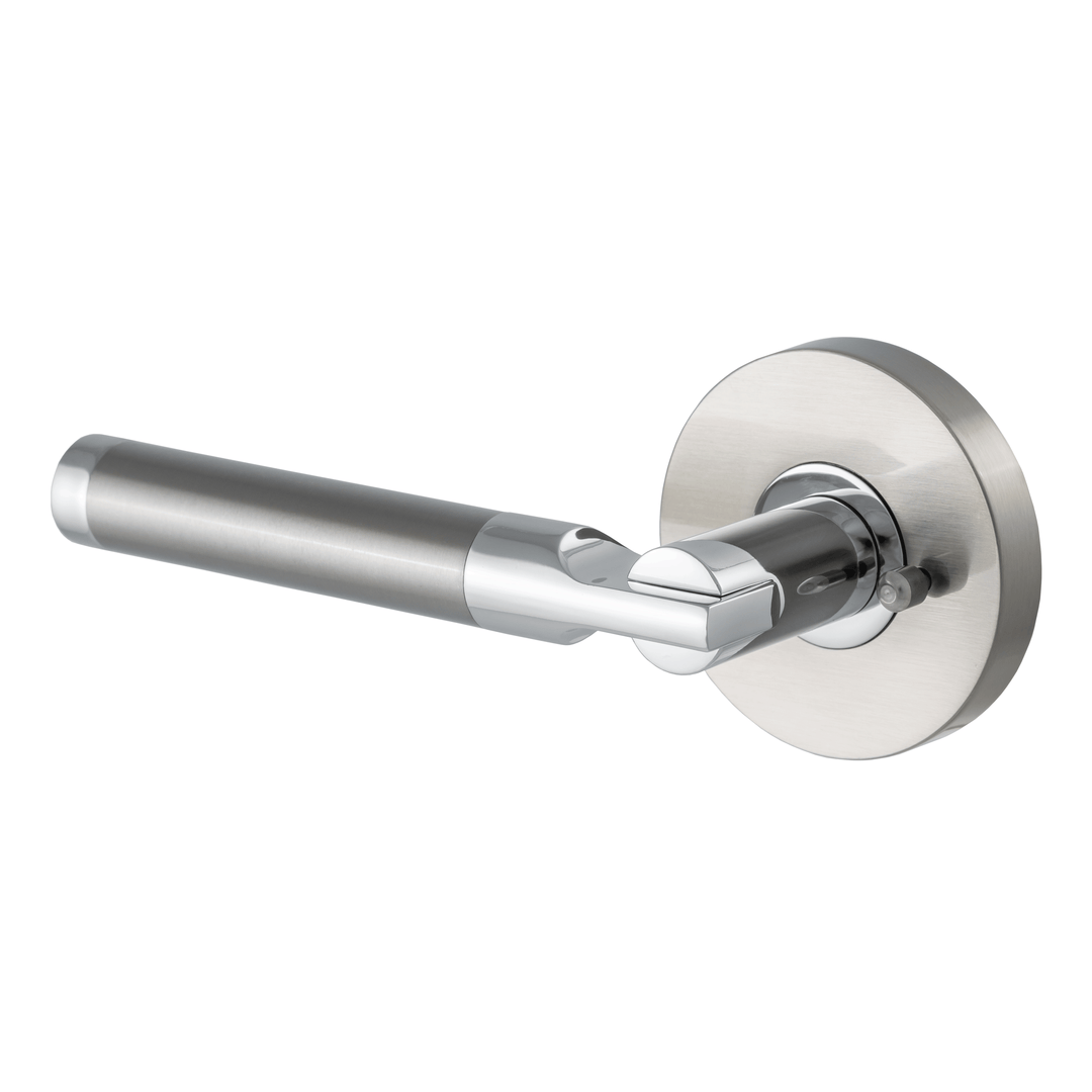 BAI 3044 Modern Passage Door Handle Lever Set with Privacy Pin Function