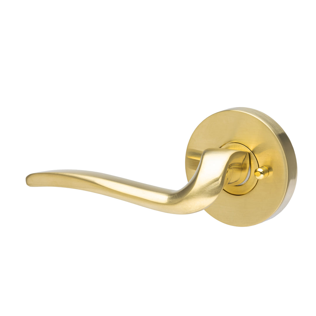 BAI 3050 Modern Passage Door Handle Lever Set with Privacy Pin Function
