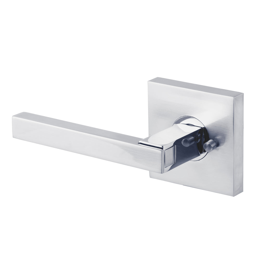 BAI 3068 Modern Passage Door Handle Lever Set with Privacy Pin Function