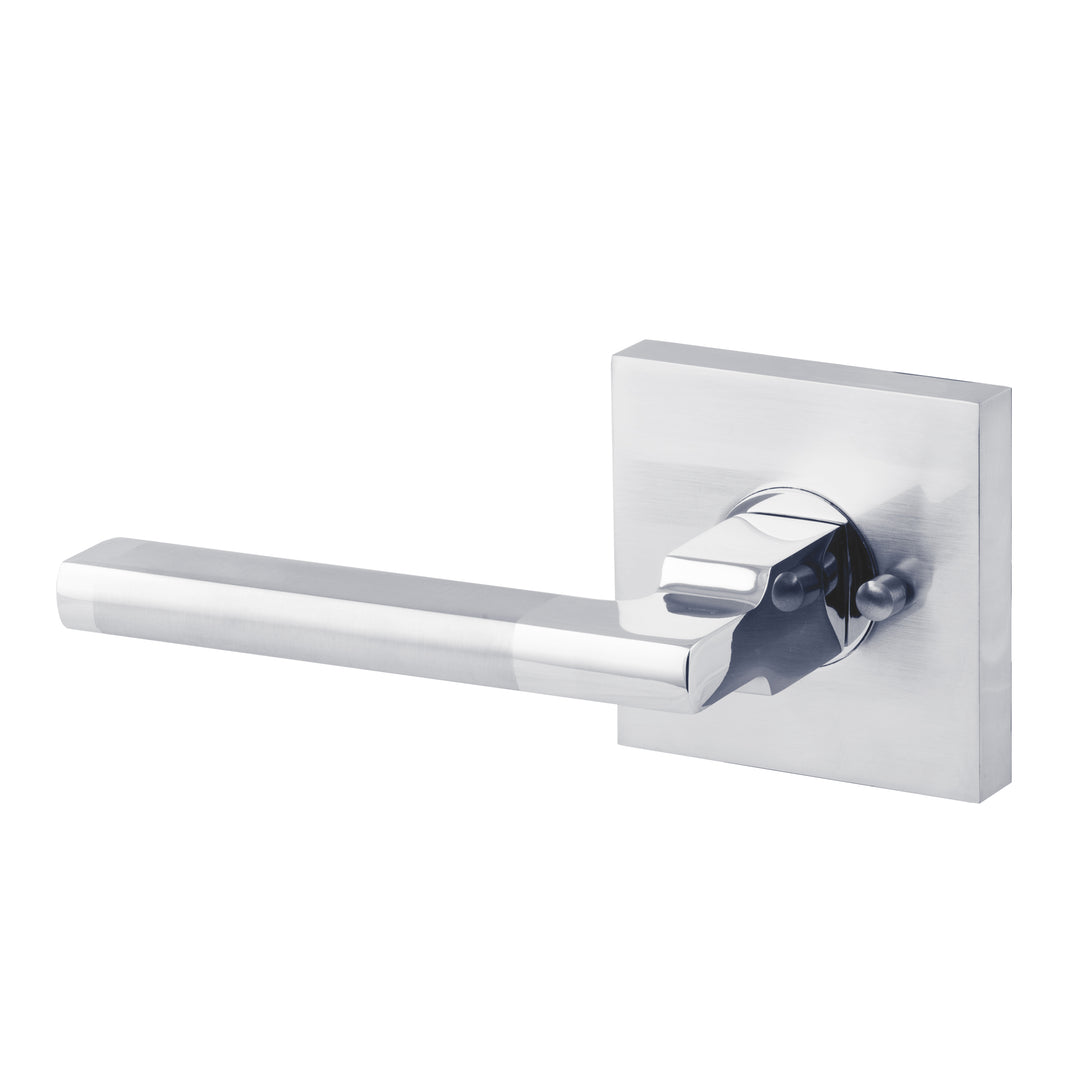 BAI 3072 Modern Passage Door Handle Lever Set with Privacy Pin Function