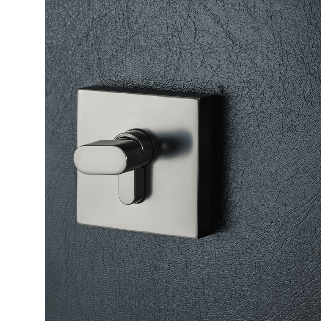 BAI 3089 Square Rosette Deadbolt in Satin Gunmetal Finish