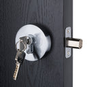 BAI 3096 Round Rosette Deadbolt in Satin Chrome Finish