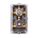 BAI 41070 Concealed Shower Mixer with Water Pressure Balance Valve in Polished Chrome Finish, look inside without plate.