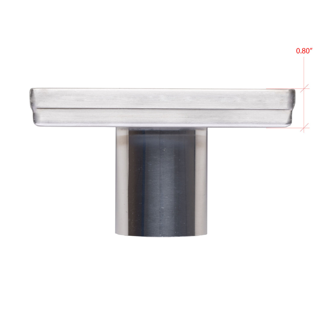 BAI 47000 Stainless Steel 5-inch Tile Insert Square Shower Drain shown in a side view against a white plain background.