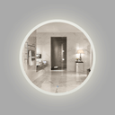 BAI 8042 Round 36-inch LED Bathroom Mirror with Frosted Edge & Anti-Fogging