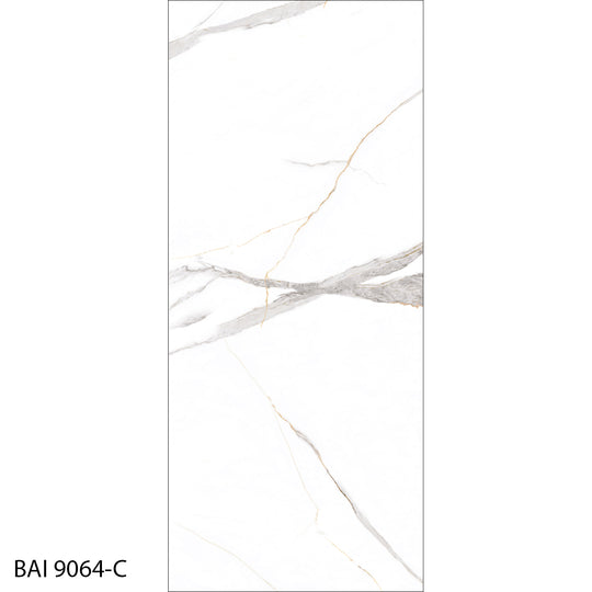 BAI 9064 Bookmatch Calacatta Goldie High Gloss Porcelain Tile (48x110)