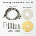 accessories and hardware for BAI 0618 Freestanding Bathtub Faucet in Polished Chrome Finish