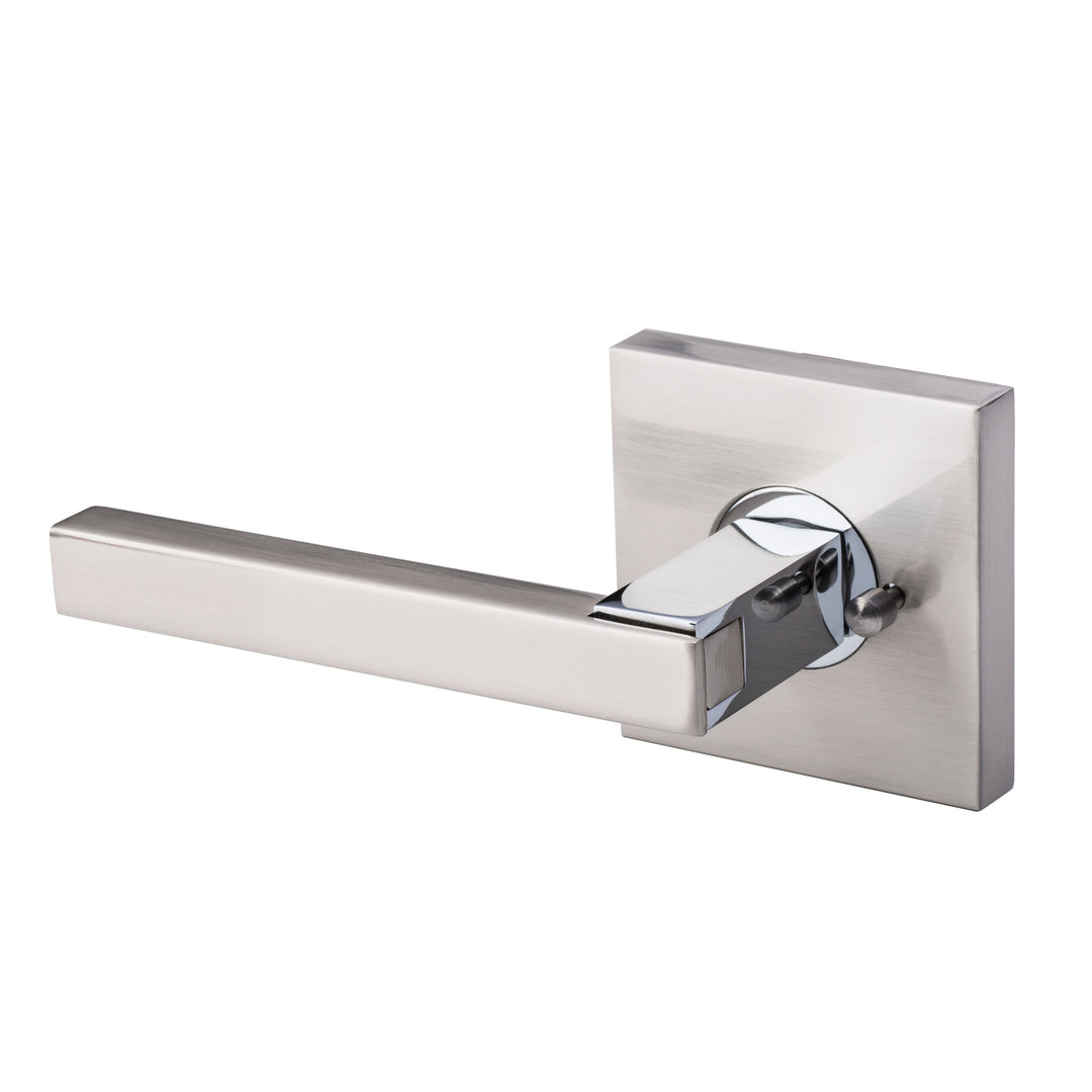 BAI 3014 Modern Passage Door Handle Lever Set with Privacy Pin Function
