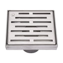 BAI 0565 Stainless Steel 5-inch Square Shower Drain